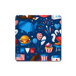 Usa 4th July America Independence Day Magnet (Square)