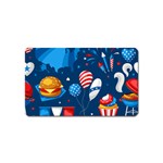 Usa 4th July America Independence Day Magnet (Name Card)