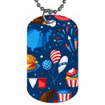 Usa 4th July America Independence Day Dog Tag (One Side)