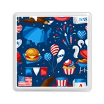 Usa 4th July America Independence Day Memory Card Reader (Square)