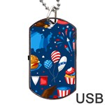 Usa 4th July America Independence Day Dog Tag USB Flash (One Side)