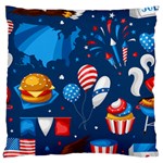 Usa 4th July America Independence Day Large Cushion Case (One Side)