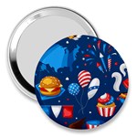 Usa 4th July America Independence Day 3  Handbag Mirror