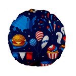 Usa 4th July America Independence Day Standard 15  Premium Round Cushion 