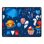 Usa 4th July America Independence Day Double Sided Fleece Blanket (Small)