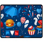 Usa 4th July America Independence Day Double Sided Fleece Blanket (Medium)