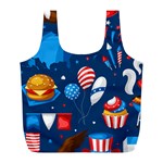 Usa 4th July America Independence Day Full Print Recycle Bag (L)