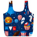 Usa 4th July America Independence Day Full Print Recycle Bag (XL)