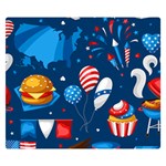 Usa 4th July America Independence Day Double Sided Flano Blanket (Small)