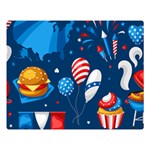 Usa 4th July America Independence Day Double Sided Flano Blanket (Large)