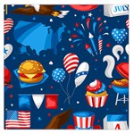 Usa 4th July America Independence Day Large Satin Scarf (Square)