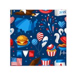 Usa 4th July America Independence Day Small Satin Scarf (Square)