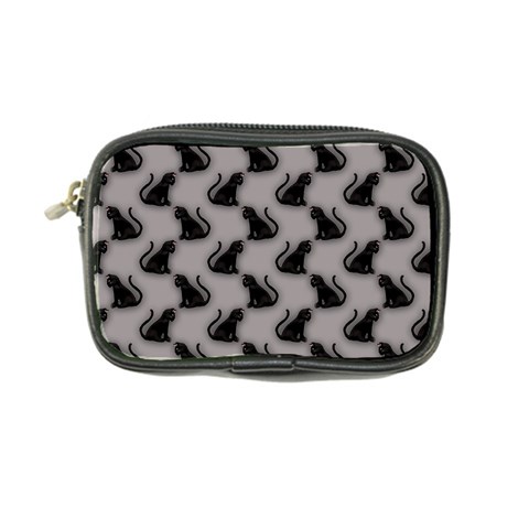 Black Cats On Gray Coin Purse from ArtsNow.com Front