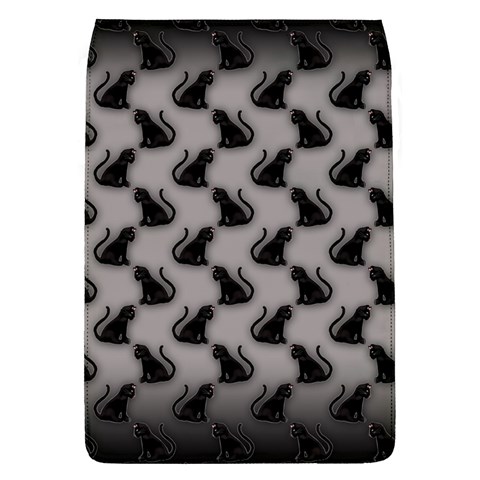 Black Cats On Gray Removable Flap Cover (L) from ArtsNow.com Front