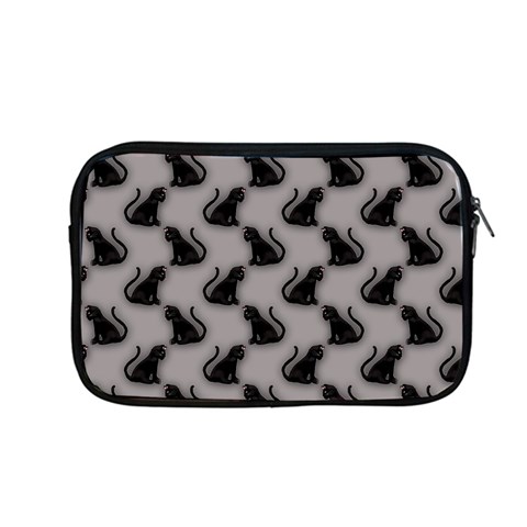 Black Cats On Gray Apple MacBook Pro 13  Zipper Case from ArtsNow.com Front