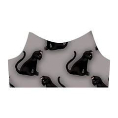 Black Cats On Gray Shoulder Cutout Velvet One Piece from ArtsNow.com Right Sleeve