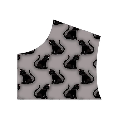 Black Cats On Gray Women s Button Up Vest from ArtsNow.com Top Left