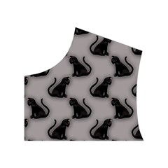 Black Cats On Gray Women s Button Up Vest from ArtsNow.com Top Left