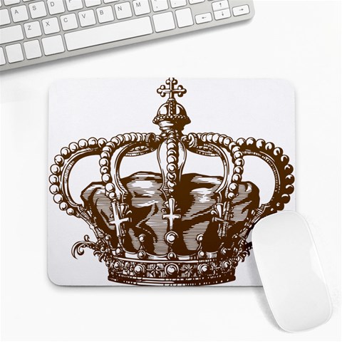 Crown001_brown Large Mousepad from ArtsNow.com Front