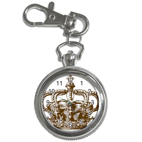 Crown001_brown Key Chain Watch from ArtsNow.com Front