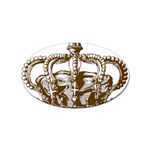 Crown001_brown Sticker (Oval)