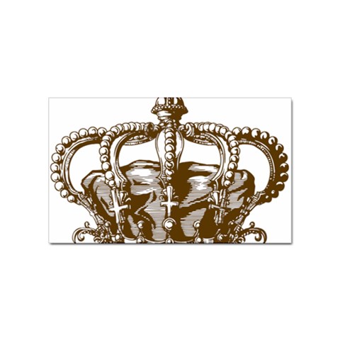 Crown001_brown Sticker (Rectangular) from ArtsNow.com Front