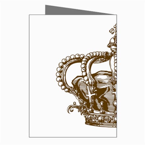 Crown001_brown Greeting Card from ArtsNow.com Right