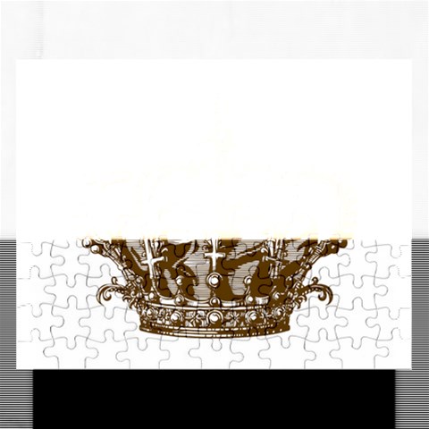 Crown001_brown Jigsaw Puzzle (Rectangular) from ArtsNow.com Front