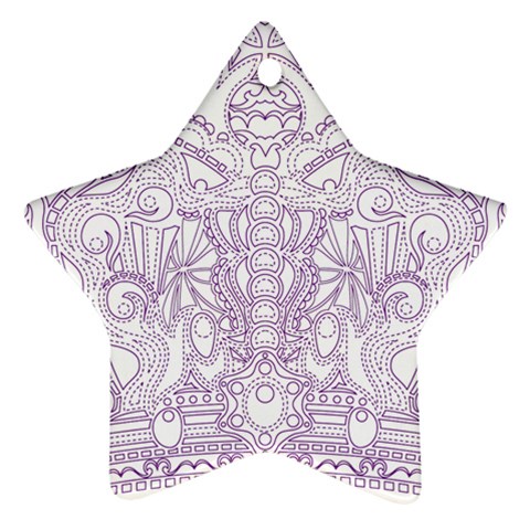 Crown008_purple Ornament (Star) from ArtsNow.com Front