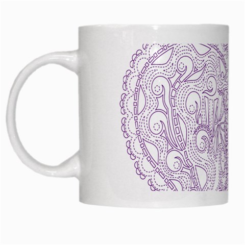 Crown008_purple White Mug from ArtsNow.com Left