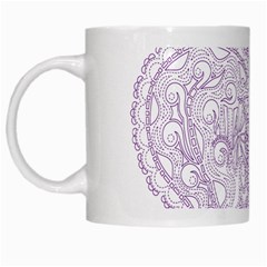 Crown008_purple White Mug from ArtsNow.com Left