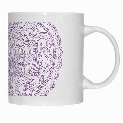 Crown008_purple White Mug from ArtsNow.com Right