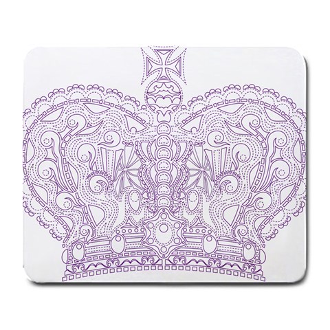 Crown008_purple Large Mousepad from ArtsNow.com Front