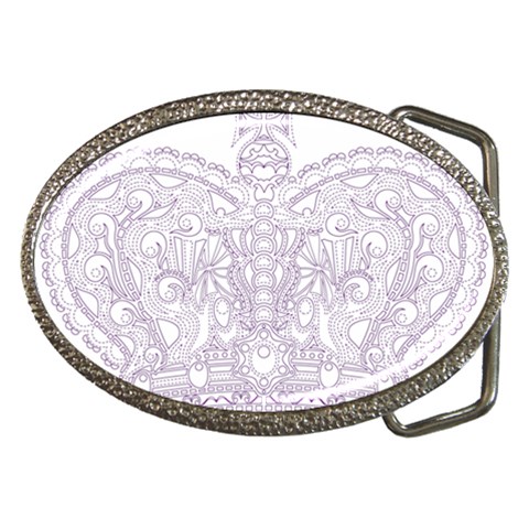 Crown008_purple Belt Buckle from ArtsNow.com Front