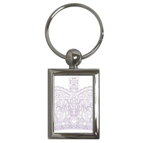 Crown008_purple Key Chain (Rectangle) from ArtsNow.com Front