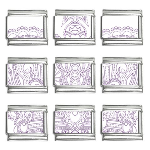 Crown008_purple 9mm Italian Charm (9 pack) from ArtsNow.com Front