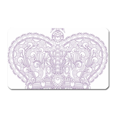 Crown008_purple Magnet (Rectangular) from ArtsNow.com Front