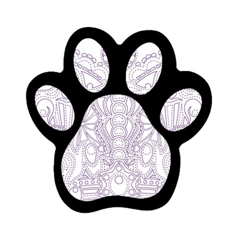 Crown008_purple Magnet (Paw Print) from ArtsNow.com Front