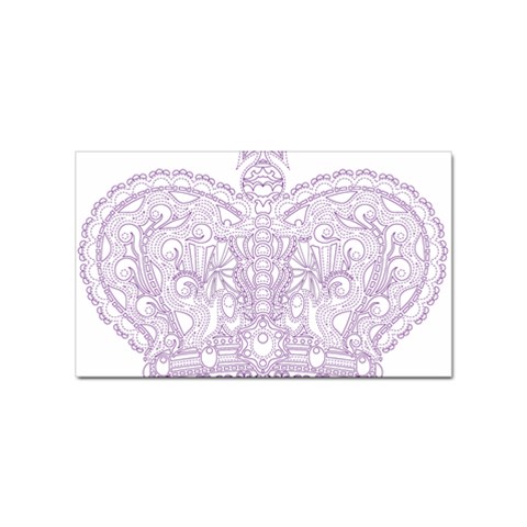 Crown008_purple Sticker Rectangular (100 pack) from ArtsNow.com Front