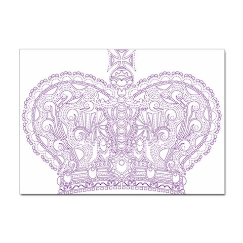 Crown008_purple Sticker A4 (10 pack) from ArtsNow.com Front