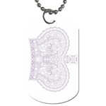 Crown008_purple Dog Tag (Two Sides)