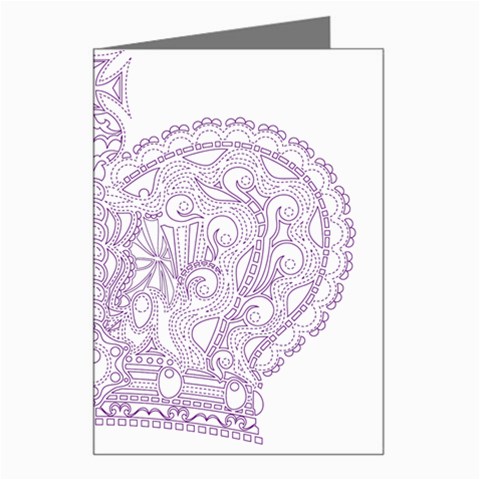 Crown008_purple Greeting Card from ArtsNow.com Left