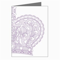 Crown008_purple Greeting Cards (Pkg of 8) from ArtsNow.com Left