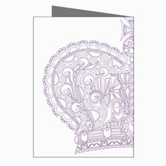 Crown008_purple Greeting Cards (Pkg of 8) from ArtsNow.com Right