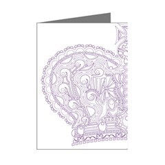 Crown008_purple Mini Greeting Cards (Pkg of 8) from ArtsNow.com Right