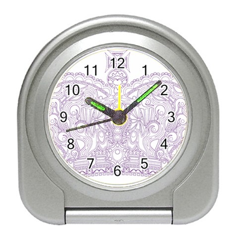 Crown008_purple Travel Alarm Clock from ArtsNow.com Front