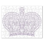 Crown008_purple Jigsaw Puzzle (Rectangular)