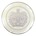 Crown008_purple Porcelain Plate