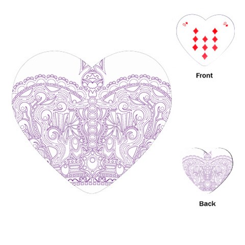 Crown008_purple Playing Cards (Heart) from ArtsNow.com Front