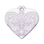 Crown008_purple Dog Tag Heart (Two Sides)